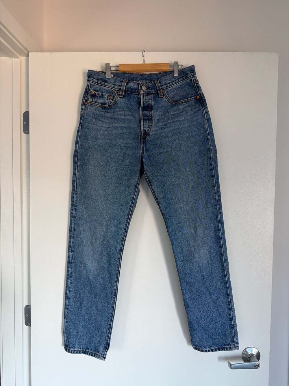 Levi's 501 Original Cropped Straight Leg Jeans W29 L30